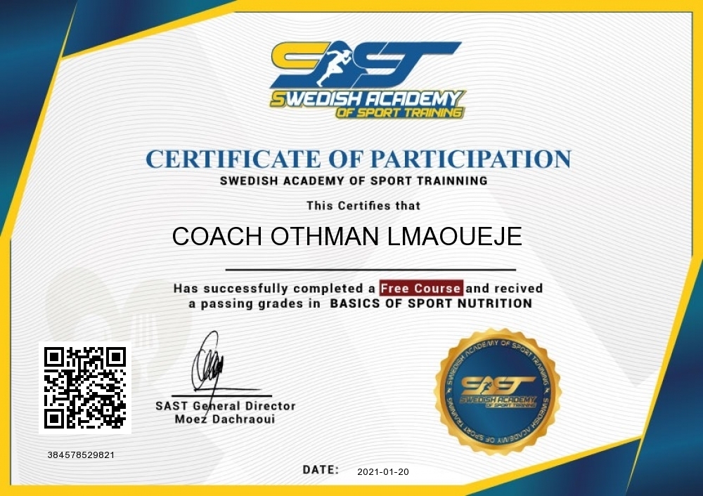 Coach Othman lmaoueje